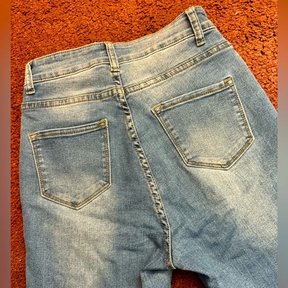 NWOT🩵 Fashion Nova Women’s Super High Waisted Skinny Jeans Size 7 - Picture 4 of 9